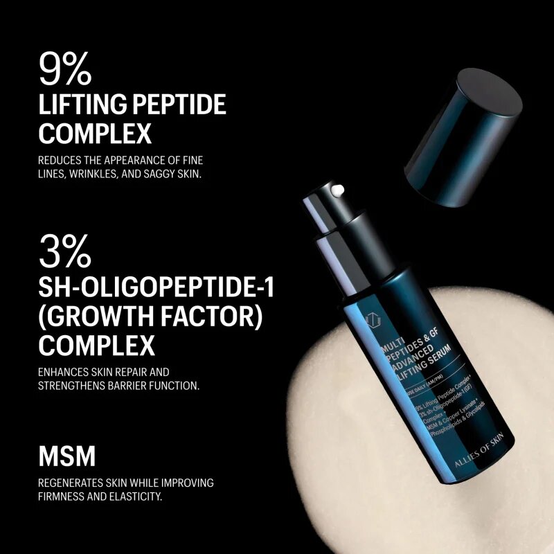 Allies of Skin Multi Peptides & GF Advanced Lifting Serum лифтинг серум за лице 50 мл.