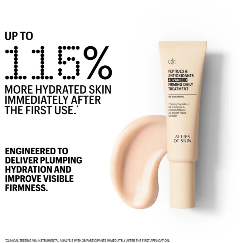 Allies of Skin Peptides & Antioxidants Advanced интензивно стягащ дневен и нощен крем за хидратиране и изпъване на кожата 48 мл.