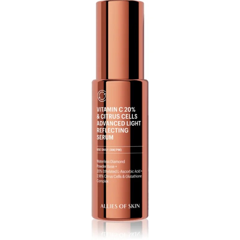 Allies of Skin Vitamin C 20% & Citrus Cells Advanced Firm & Glow Serum озаряващ серум за лице с витамин С 30 мл.
