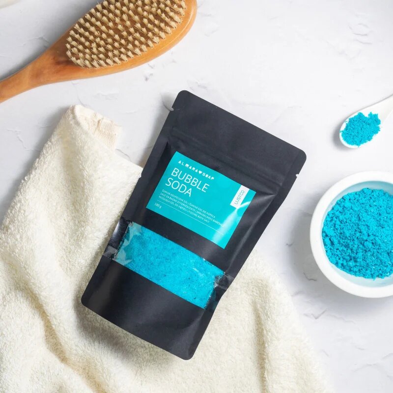 Almara Soap Bath Salt Bubble Soda оцветяваща сол за вана 180 гр.