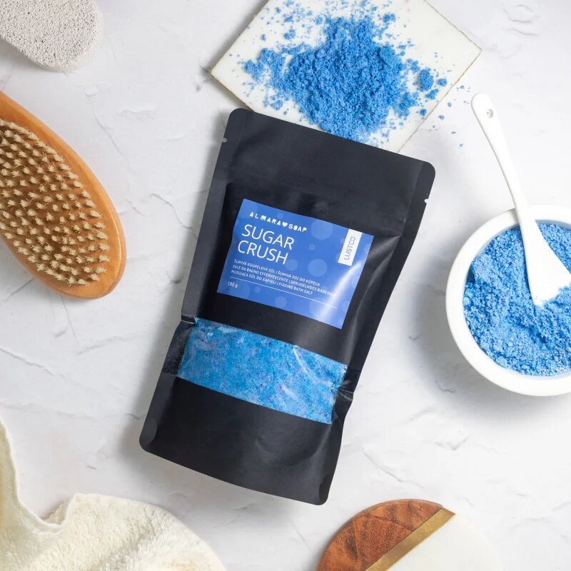 Almara Soap Bath Salt Sugar Crush оцветяваща сол за вана с аромат на цветя 180 гр.