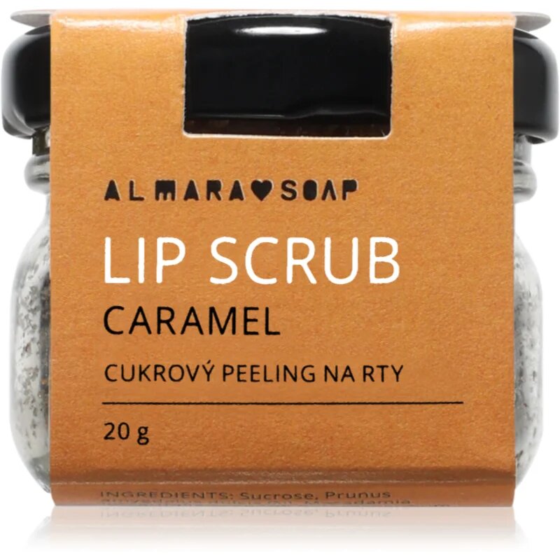 Almara Soap Lip Scrub захарен пилинг за устни Caramel 20 гр.