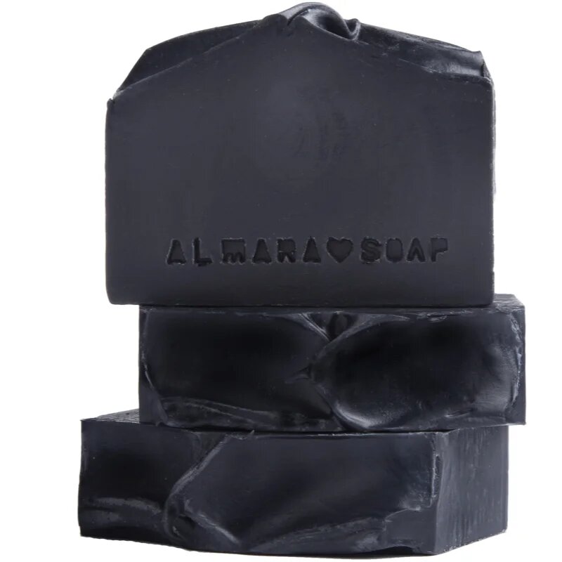 Almara Soap Natural Black As My Soul естествен твърд сапун за мазна и проблемна кожа 90 гр.