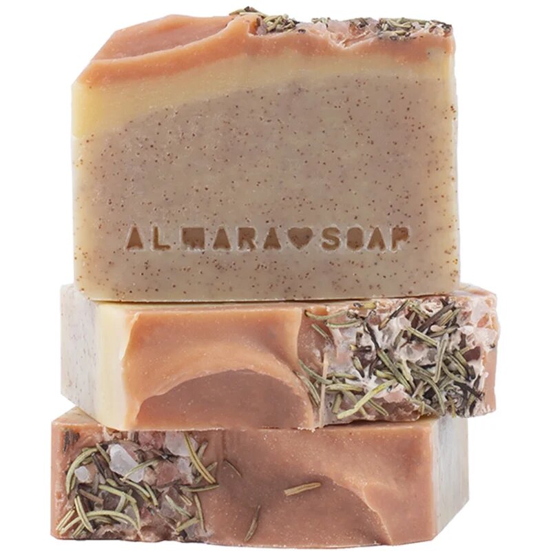 Almara Soap Natural Peeling Walnut естествен твърд сапун с пилинг ефект 90 гр.