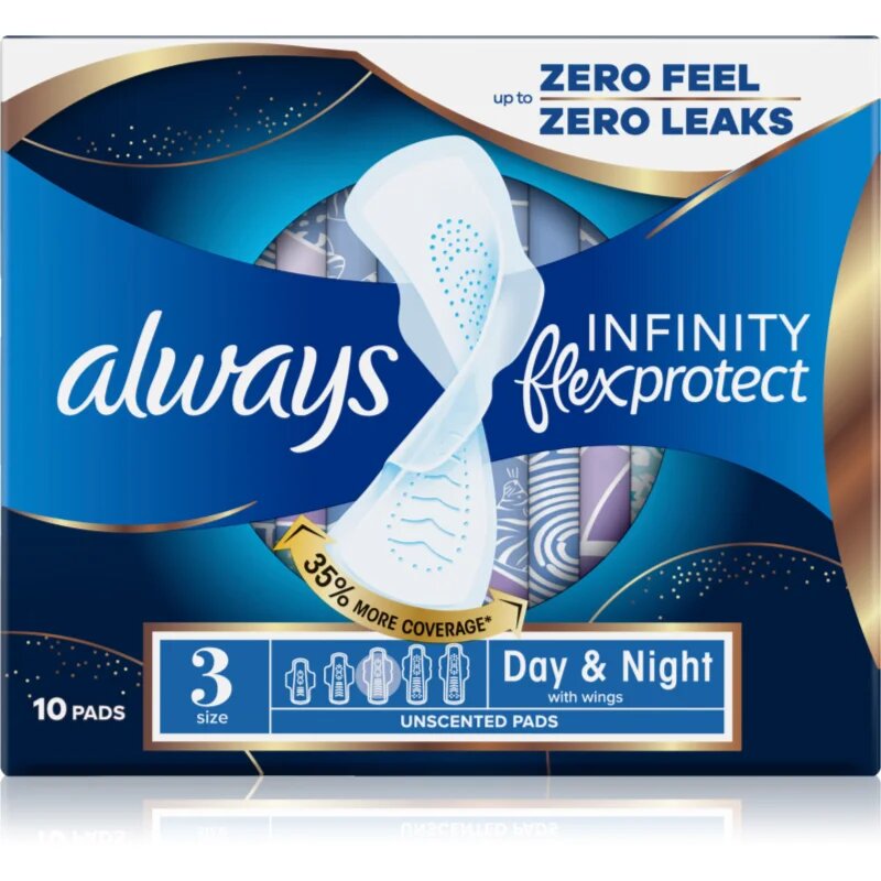 Always Infinity Day & Night санитарни кърпи дневен и нощен 10 бр.