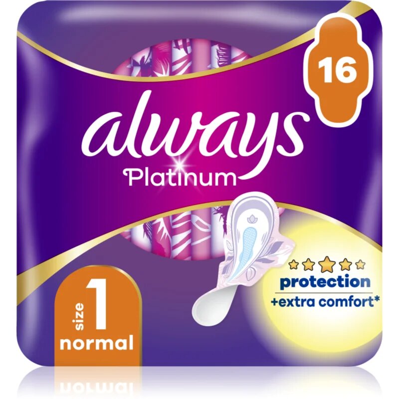 Always Platinum Normal Size 1 санитарни кърпи 16 бр.