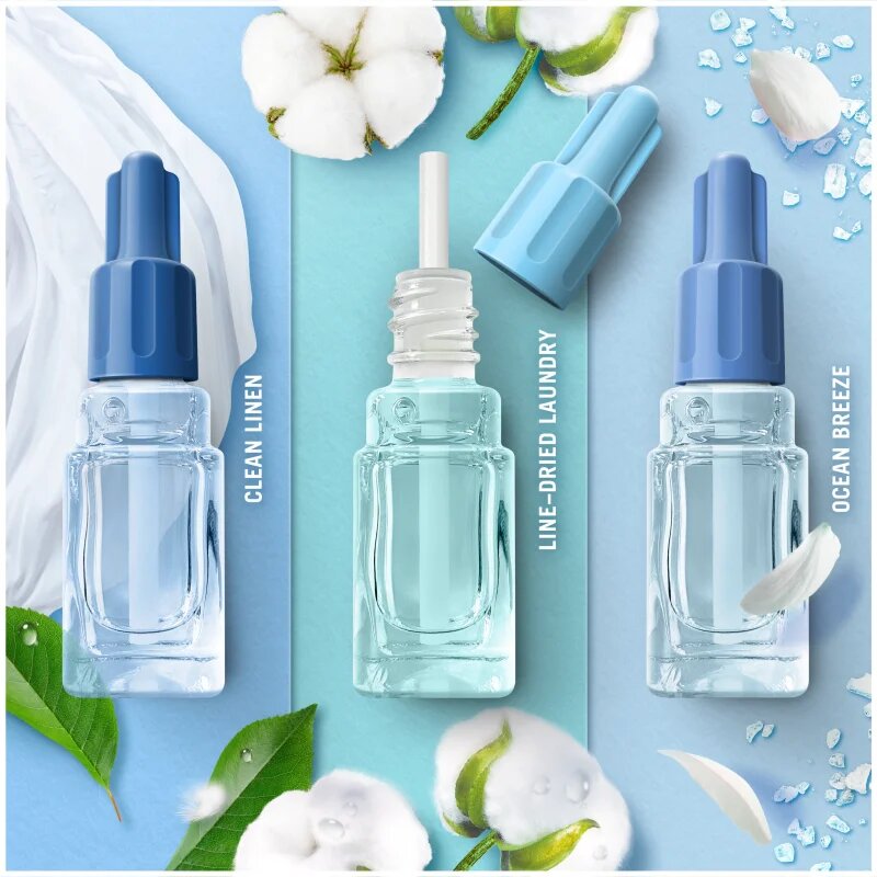AmbiPur 3volution Cotton Flower електрически уред за освежаване на въздуха с пълнител 20 мл.