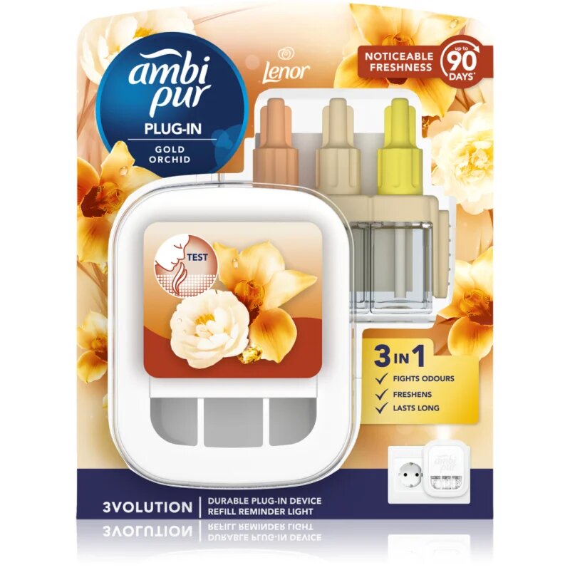 AmbiPur 3volution Gold Orchid електрически уред за освежаване на въздуха с пълнител 20 мл.