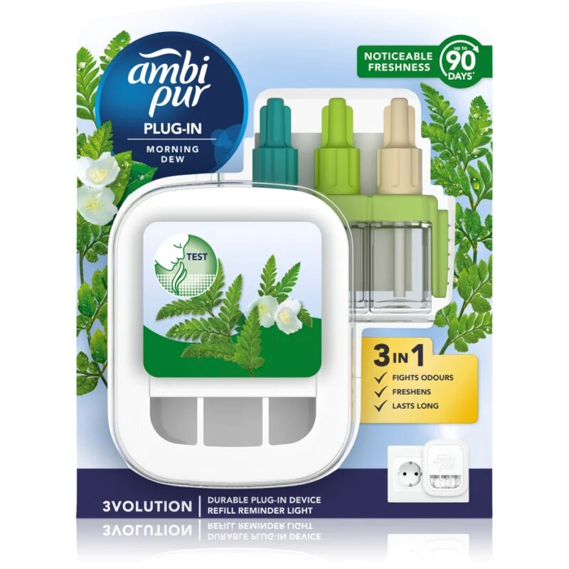 AmbiPur 3volution Morning Dew електрически уред за освежаване на въздуха с пълнител 20 мл.
