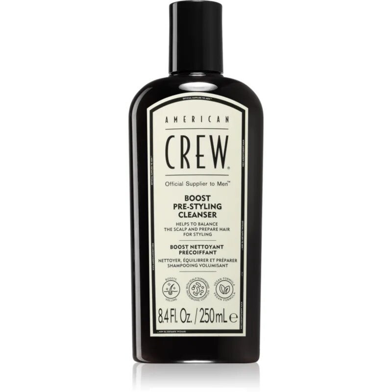 American Crew Boost Pre-styling Cleanser шампоан за тънка коса без обем за мъже 250 мл.