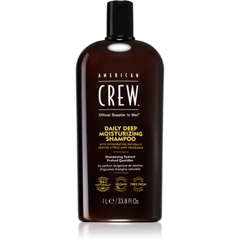 American Crew Daily Moisturizing Shampoo шампоан за ежедневна употреба с хидратиращ ефект за мъже 1000 мл.