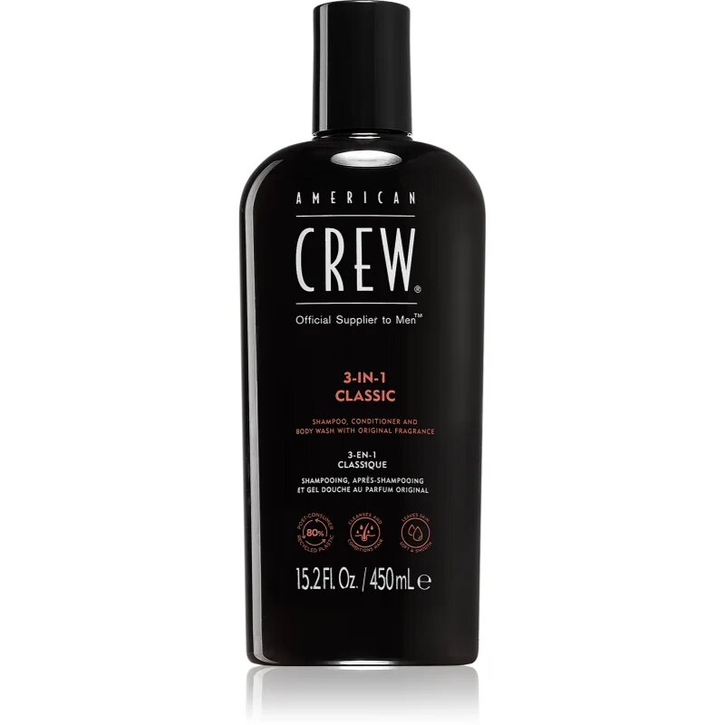 American Crew Hair & Body 3-IN-1 шампоан балсам и душ гел 3 в 1 за мъже 450 мл.
