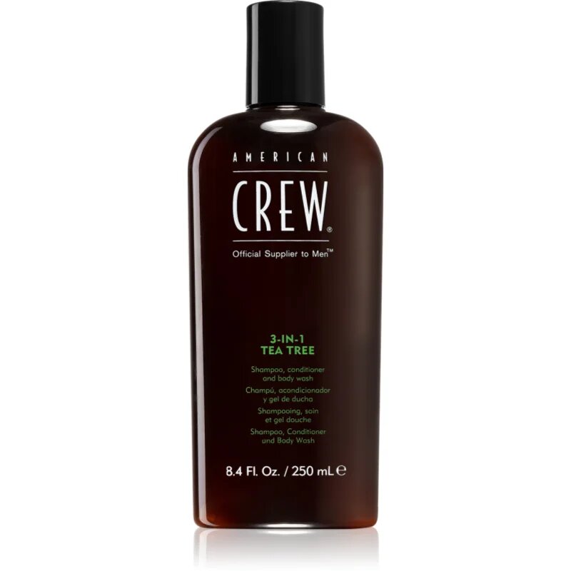 American Crew Hair & Body 3-IN-1 Tea Tree шампоан балсам и душ гел 3 в 1 за мъже 250 мл.