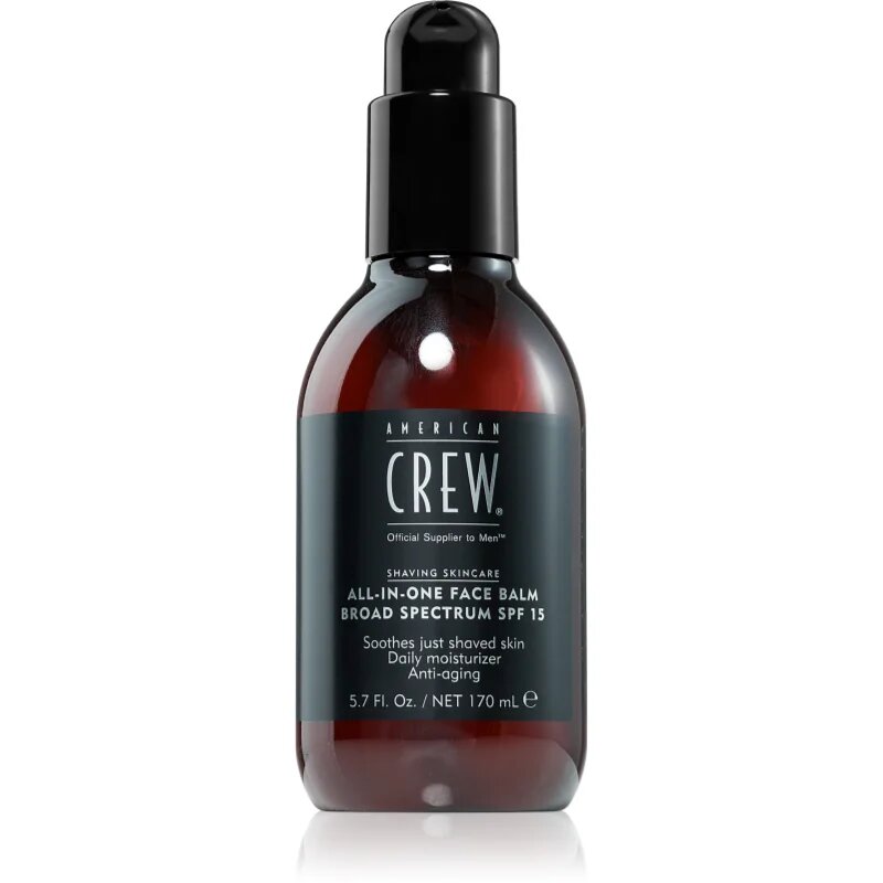 American Crew Shave & Beard ALL-IN-ONE Face Balm Broad Spectrum SPF 15 балсам за след бръснене SPF 15 170 мл.