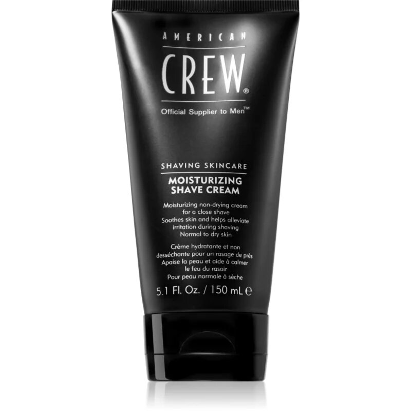 American Crew Shave & Beard Moisturizing Shave Cream хидратиращ крем за бръснене за нормална и суха кожа 150 мл.