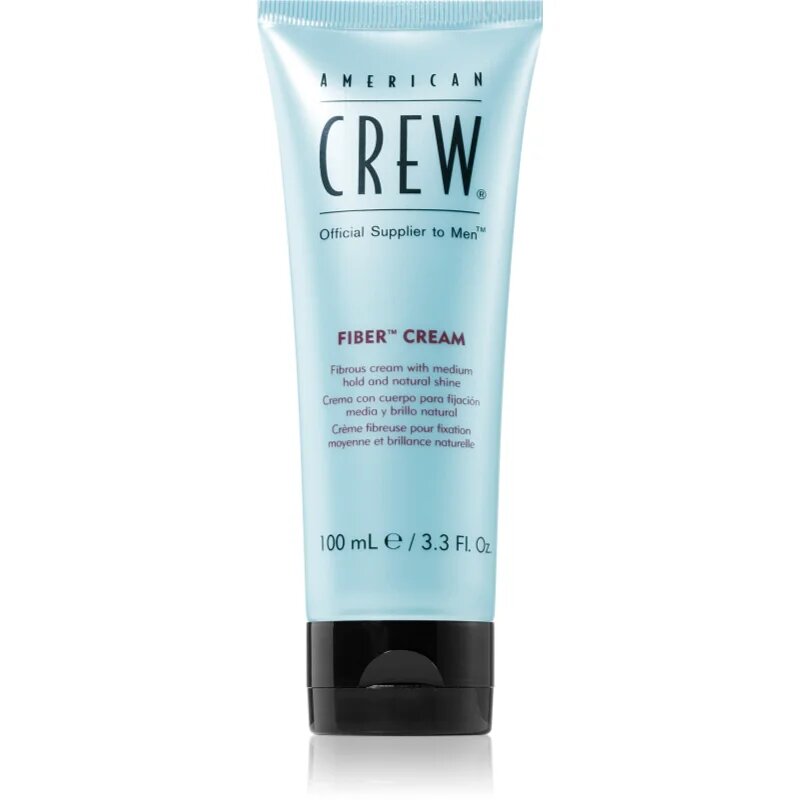 American Crew Styling Fiber Cream стилизиращ крем със средна фиксация и естествени отблясъци 100 мл.