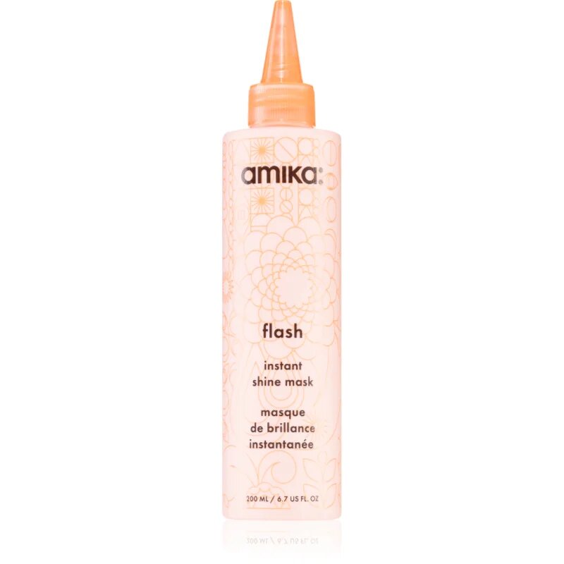 amika Flash Instant Shine Mask хидратираща маска за коса за блясък и мекота на косата 200 мл.