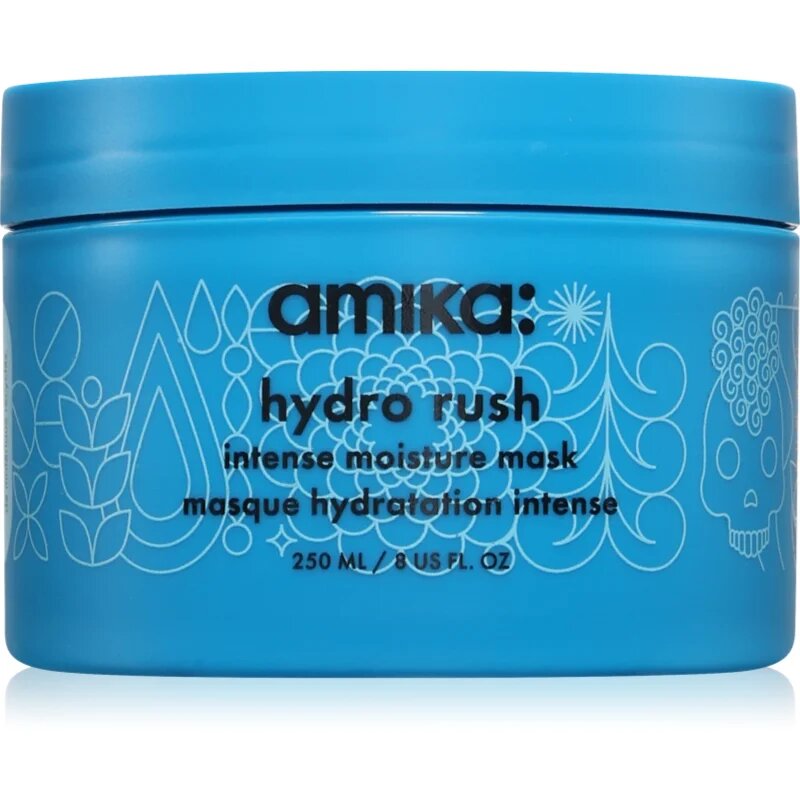amika Hydro Rush Intense Moisture Mask хидратираща маска за коса с хиалуронова киселина 250 мл.