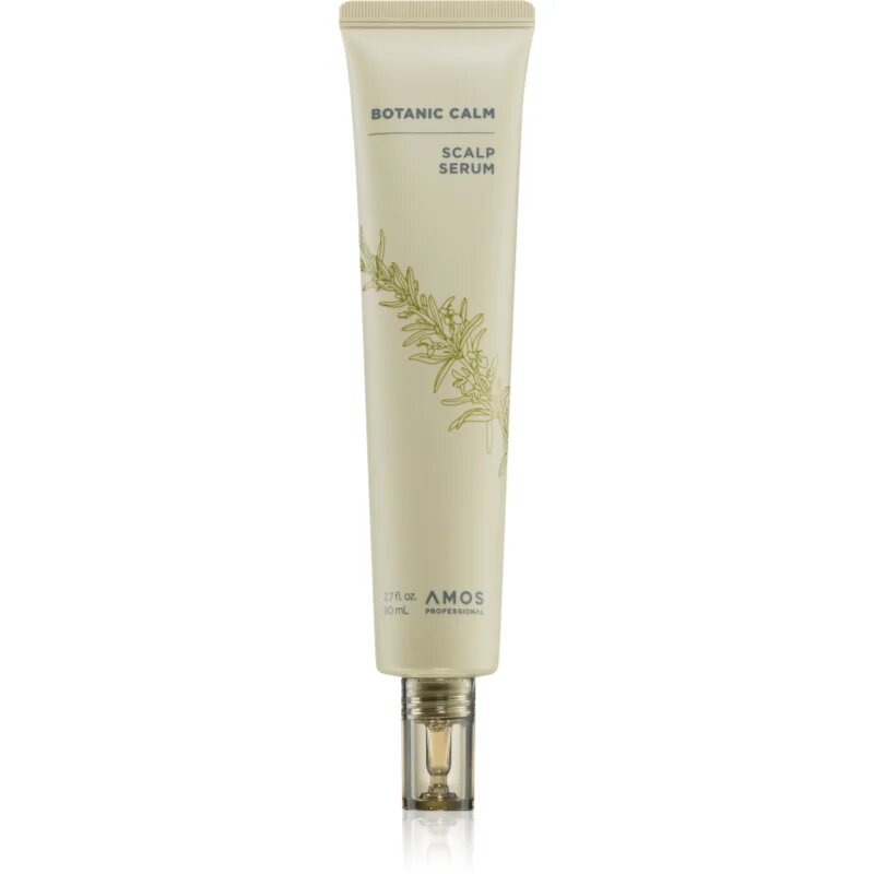 AMOS PROFESSIONAL Botanic Calm Scalp Serum подсилващ и регенериращ серум за коса срещу изтъняване на косата 80 мл.