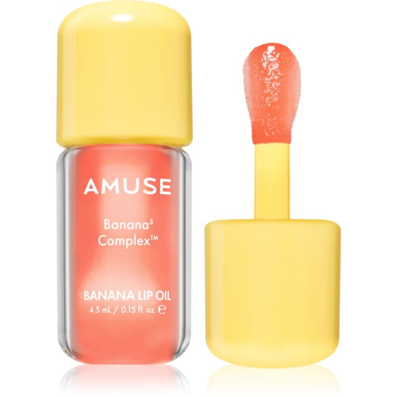 AMUSE Banana Lip Oil бананово масло за устни цвят 04 Juicy Peach 4.5 мл.