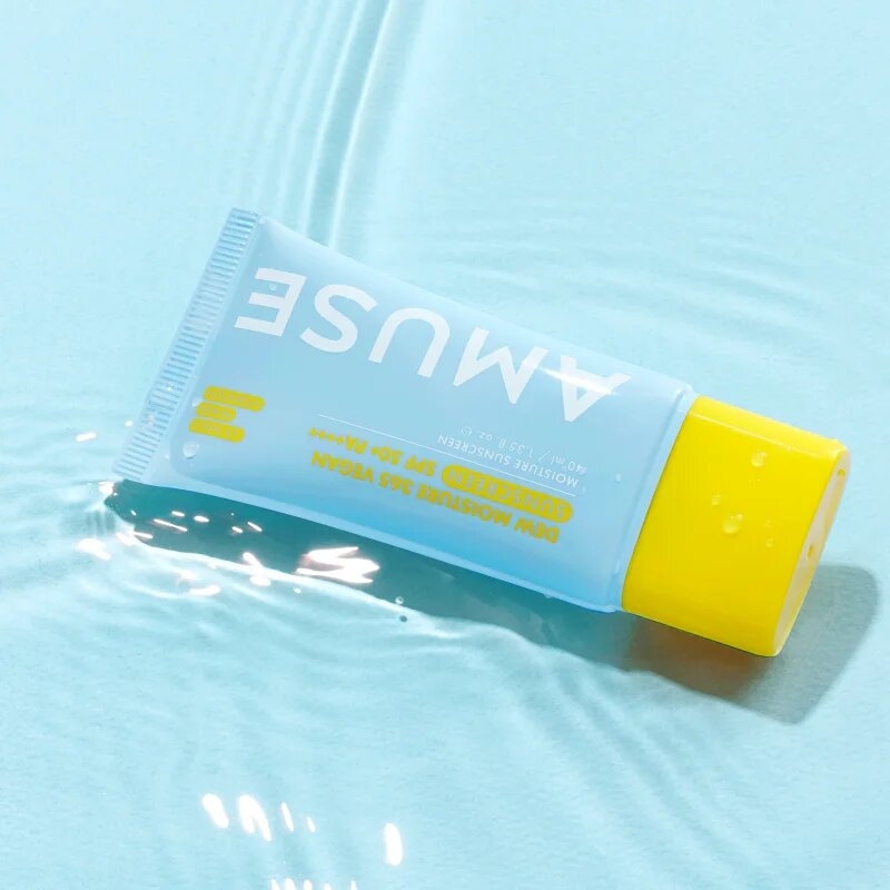 AMUSE Dew Moisture 365 Vegan Sunscreen слънцезащитен флуид за лице с хидратиращ ефект 40 мл.