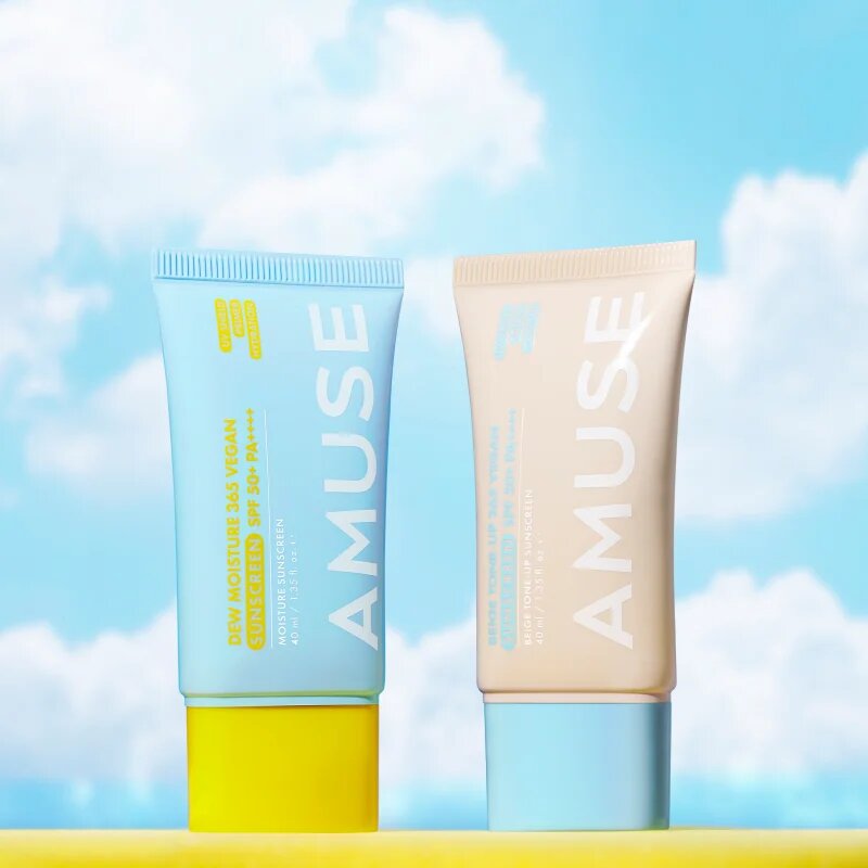 AMUSE Dew Moisture 365 Vegan Sunscreen слънцезащитен флуид за лице с хидратиращ ефект 40 мл.