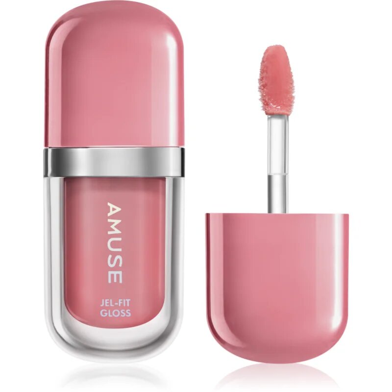 AMUSE Jel-Fit Gloss хидратиращ блясък за устни с увеличаващ ефект цвят NuRose 3.8 гр.