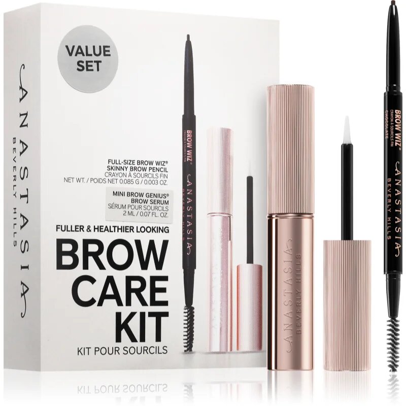 Anastasia Beverly Hills Brow Care Kit комплект за вежди цвят Dark Brown