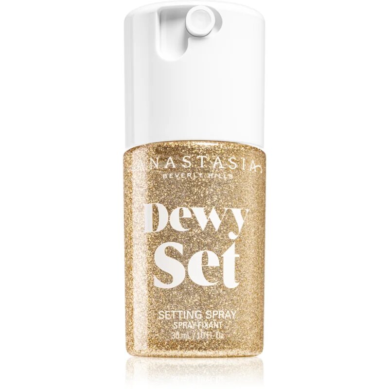 Anastasia Beverly Hills Dewy Set Setting Spray Mini освежаваща мъгла за лице с аромат Coconut & Vanilla 30 мл.