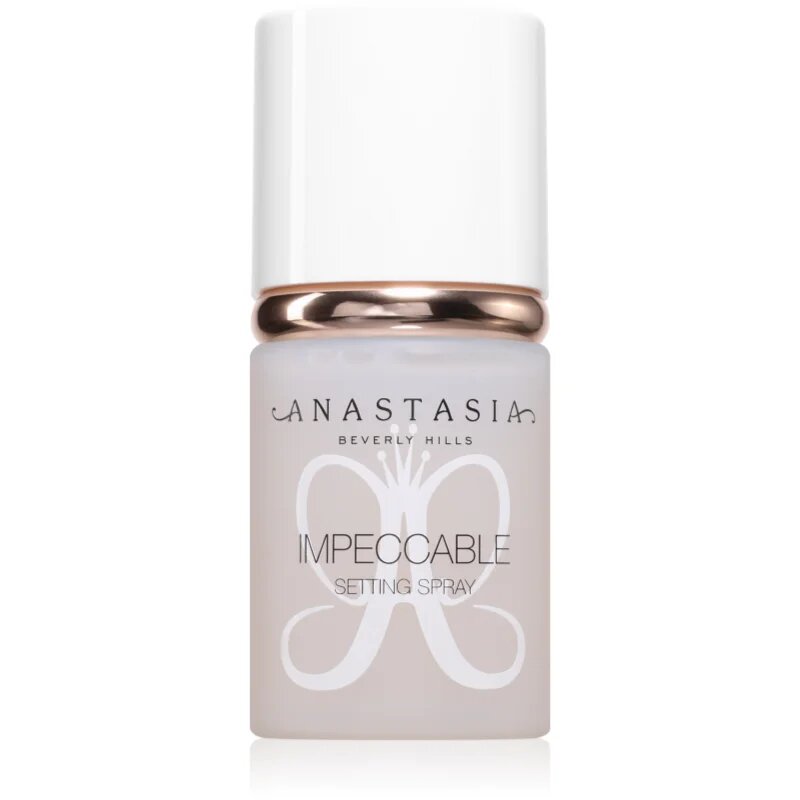 Anastasia Beverly Hills Impeccable Setting Spray матиращ и фиксиращ спрей върху фон дьо тен 24 часа 40 мл.