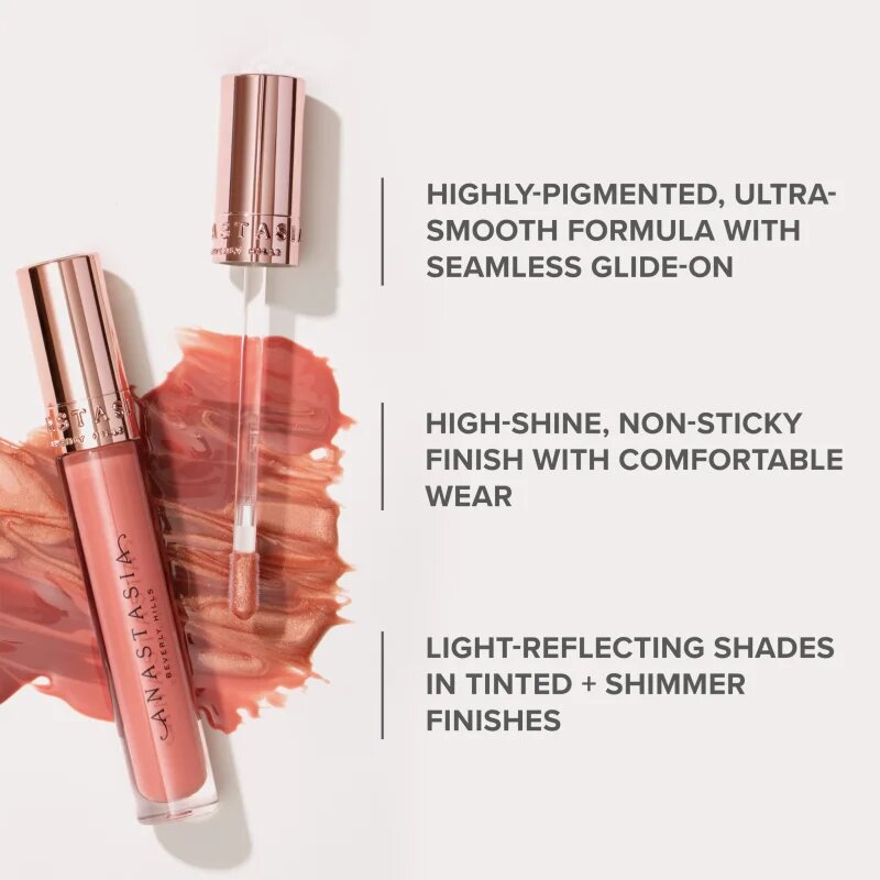 Anastasia Beverly Hills Lip Gloss блясък за устни цвят Pink Ginger 4.5 мл.