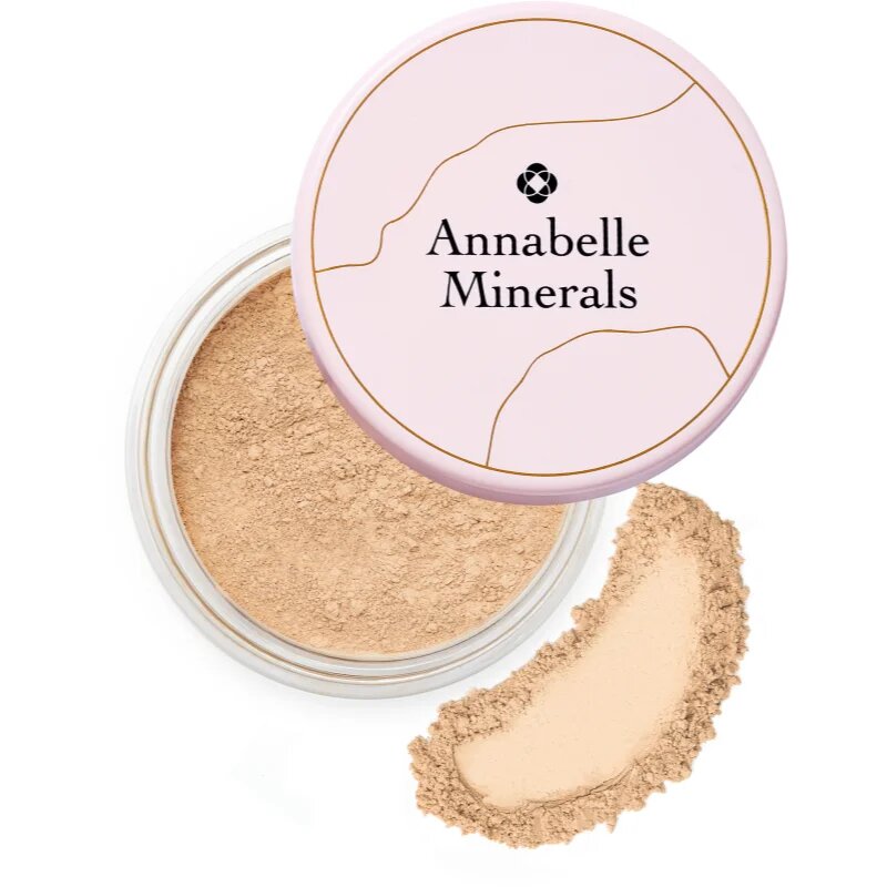 Annabelle Minerals Radiant Mineral Foundation минерална пудра за озаряване на лицето цвят Golden Sand 4 гр.
