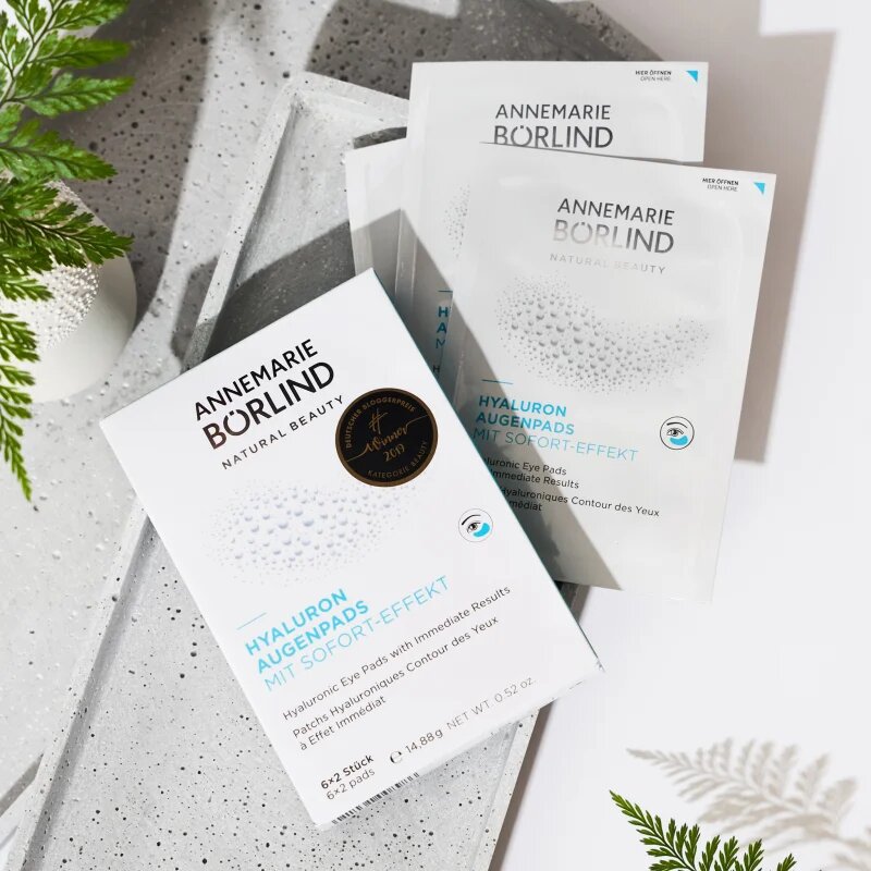 ANNEMARIE BÖRLIND EYES & LIPS Eye Pads хиалуронови хидратиращи компреси за околоочната зона 6x2 бр.