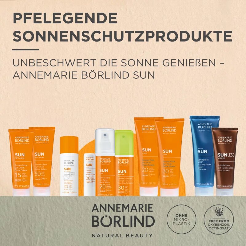 ANNEMARIE BÖRLIND SUN SPORT слънцезащитен спрей с охлаждащ ефект SPF 30 100 мл.