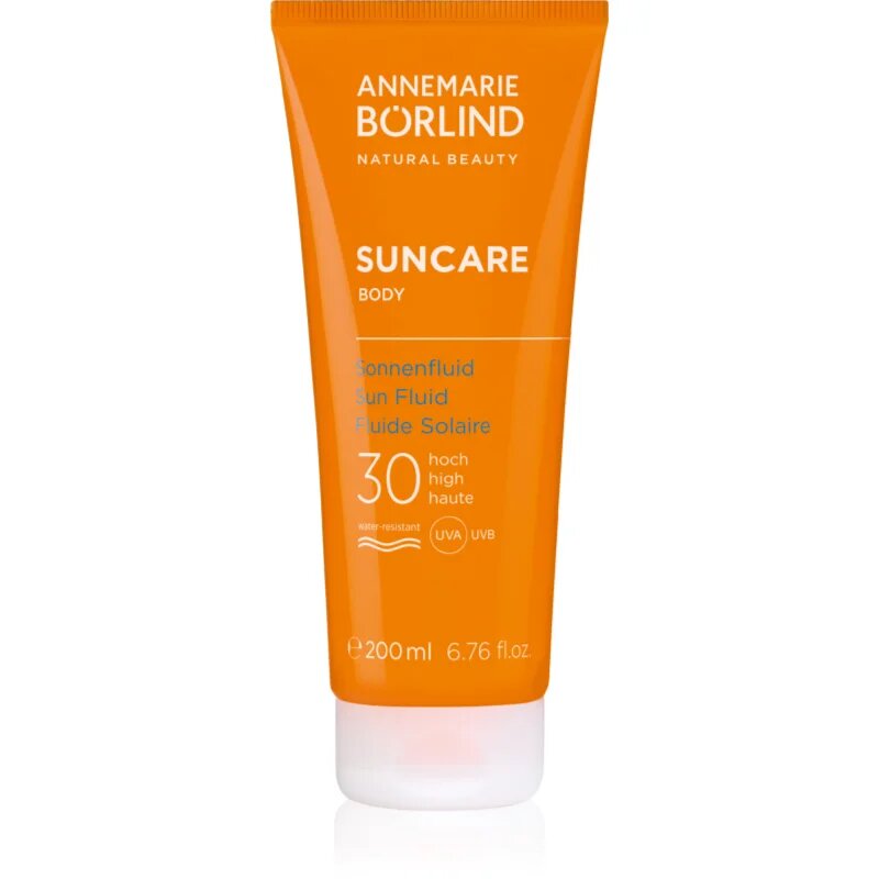 ANNEMARIE BÖRLIND SUNCARE флуид за тяло за тен SPF 30 200 мл.