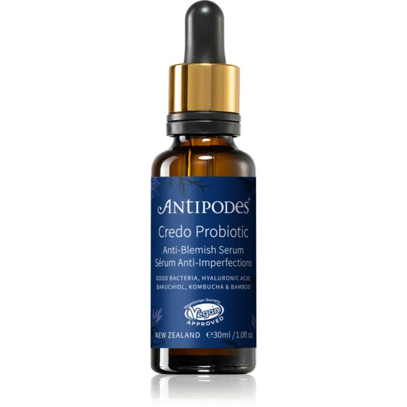 Antipodes Credo Probiotic Anti-Blemish Serum ревитализиращ серум с пробиотик 30 мл.