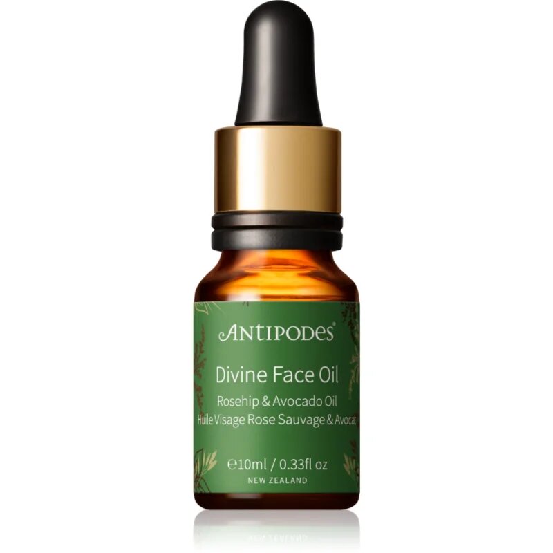 Antipodes Divine Face Oil Rosehip & Avocado Oil защитен серум против първите признаци на стареене на кожата 10 мл.