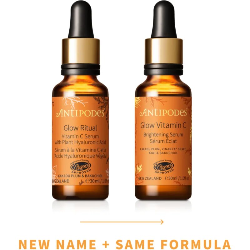 Antipodes Glow Vitamin C озаряващ серум против първите признаци на стареене на кожата 30 мл.