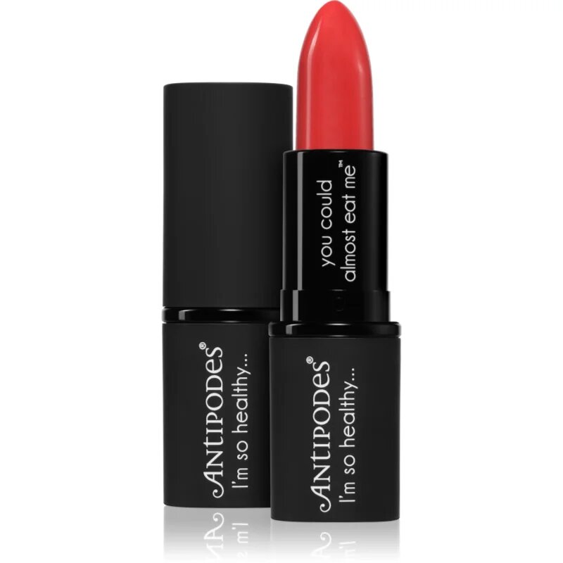 Antipodes Moisture-Boost Natural Lipstick подхранващо червило цвят South Pacific Coral 4 гр.