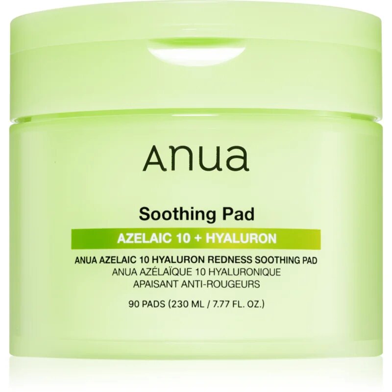 Anua Azelaic Acid 10 Hyaluron Redness Soothing Pad успокояващи възглавнички против зачервяване на кожата 90 бр.