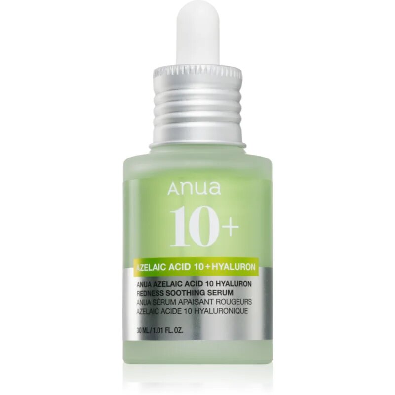 Anua Azelaic Acid 10+ Hyaluron Redness Soothing Serum успокояващ серум срещу зачервяване на кожата с хидратиращ ефект 30 мл.