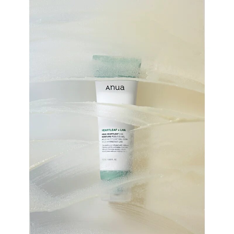 Anua Heartleaf LHA Moisture Peeling Gel нежен гел-пилинг за чувствителна кожа склонна към акне 120 мл.