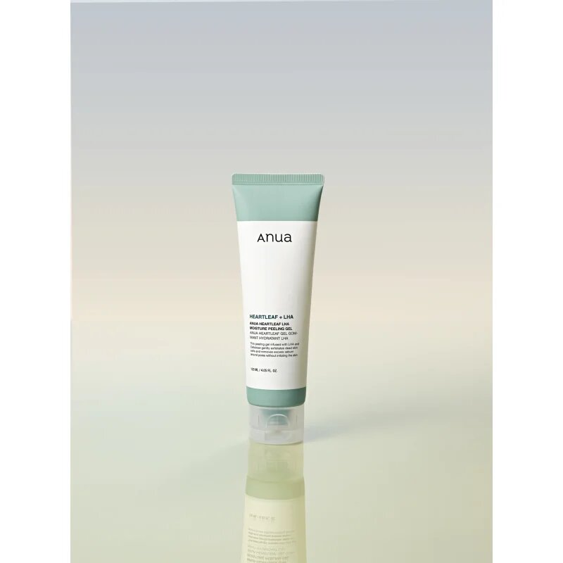 Anua Heartleaf LHA Moisture Peeling Gel нежен гел-пилинг за чувствителна кожа склонна към акне 120 мл.