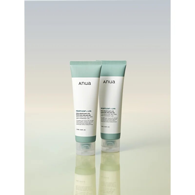 Anua Heartleaf LHA Moisture Peeling Gel нежен гел-пилинг за чувствителна кожа склонна към акне 120 мл.