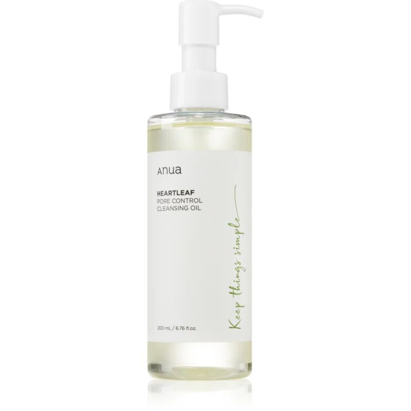 Anua Heartleaf Pore Control Cleansing Oil почистващо и премахващо грима масло с хидратиращ ефект 200 мл.