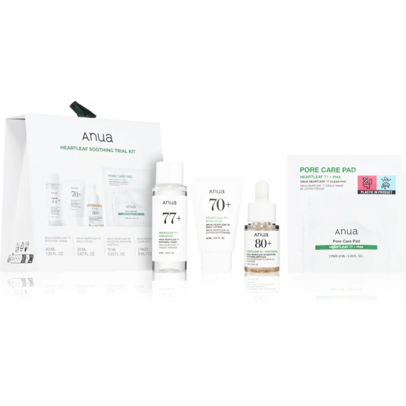 Anua Heartleaf Soothing Trial Kit подаръчен комплект за успокояване на кожата