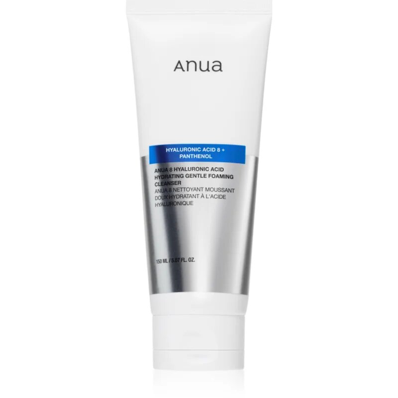Anua Hyaluronic Acid 8 Hydrating Gentle Foaming Cleanser нежна почистваща пяна с хиалуронова киселина 150 мл.