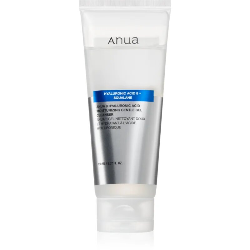 Anua Hyaluronic Acid 8 Moisturizing Gentle Gel Cleanser овлажняващ почистващ гел с хиалуронова киселина 150 мл.