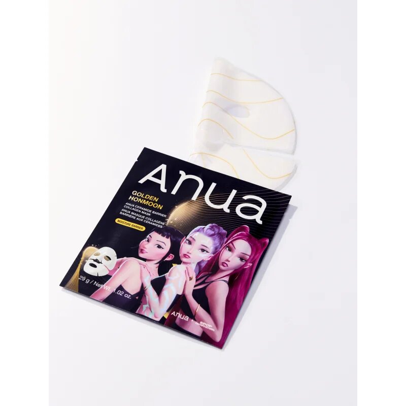 Anua K-Pop Demon Hunters Ceramide Barrier Collagen Mask изгаждаща платнена маска с гел текстура 29 гр.