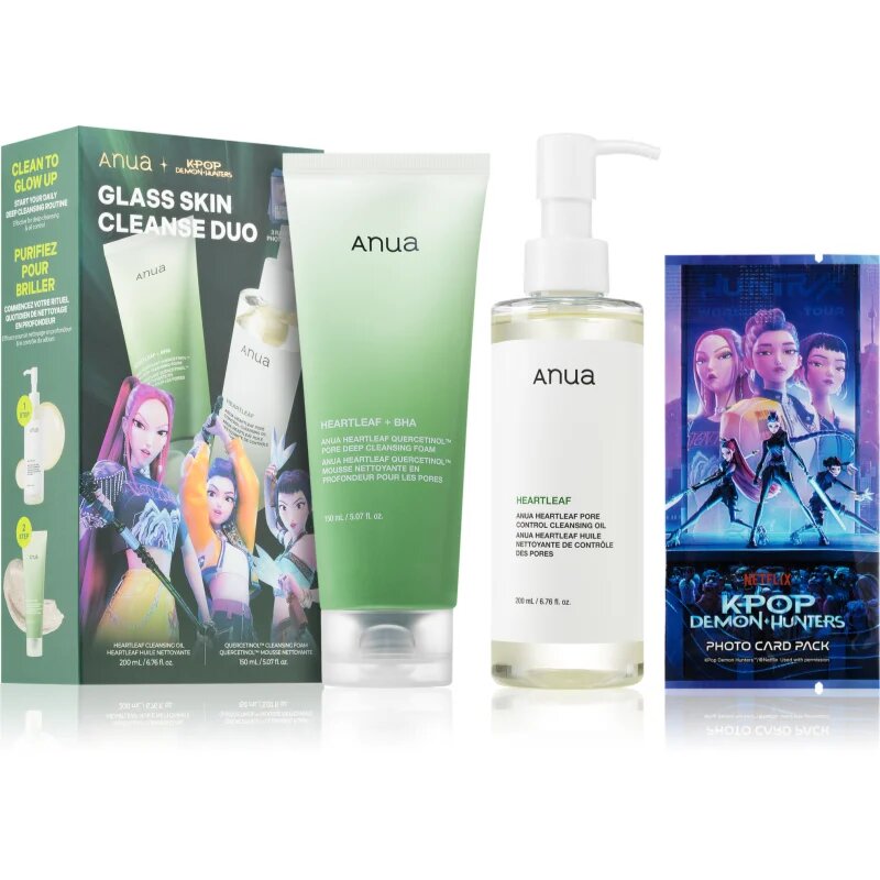 Anua K-Pop Demon Hunters Double Cleansing Duo Set подаръчен комплект за дълбоко почистване